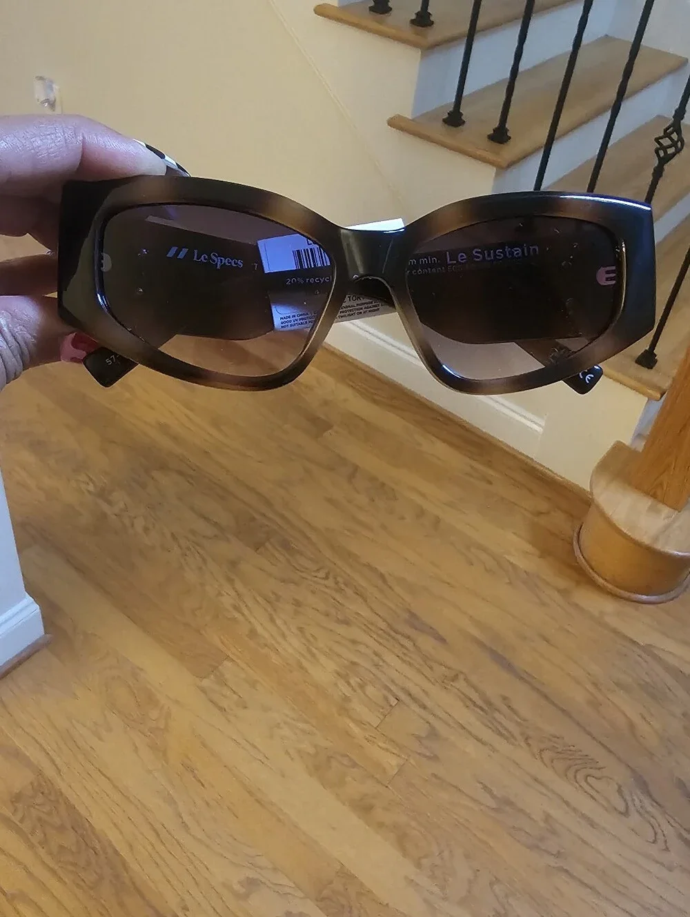 Le Specs Ombre Tortise Sunglasses Retail $99 NWT-revolve-banana-ray ban